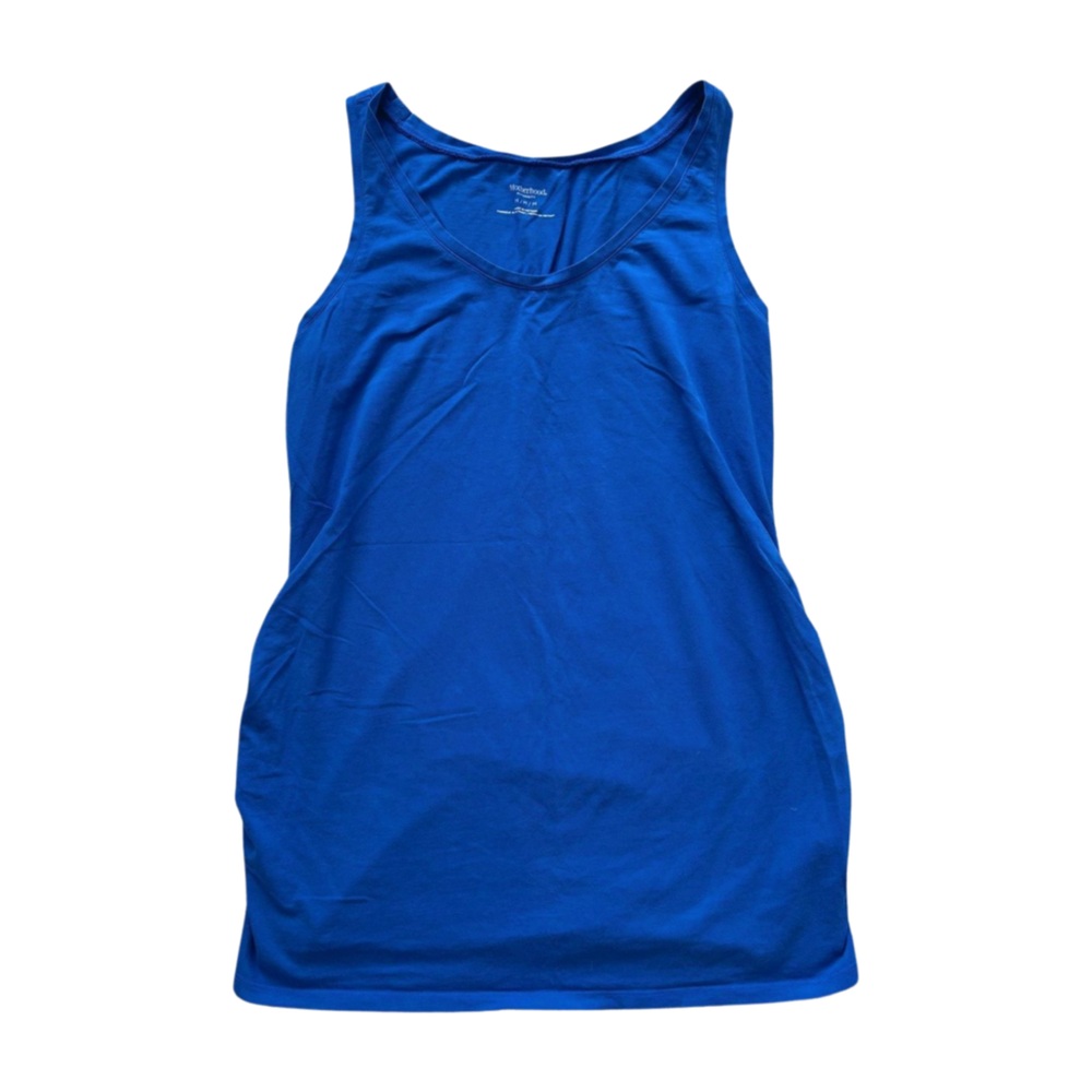 Blue Maternity Tank Top